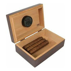 Travel Cigar Humidor Mahogany Traveler for 10 Cigars