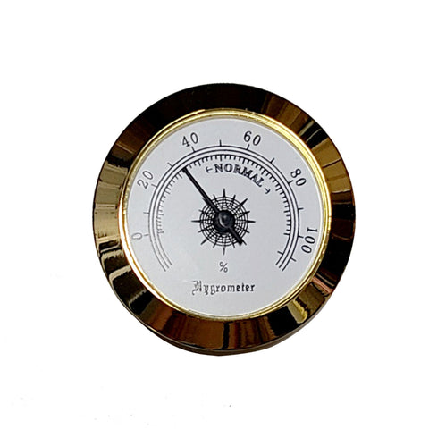 Analog Hygrometer - Gold - Key West Cigar Factory