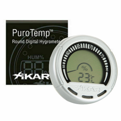Xikar PuroTemp Round Digital Hygrometer