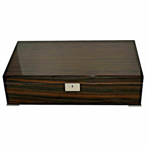 Desk/Counter Top Adjustable Dividers High Lacquer Humidor for up to 250 Cigars