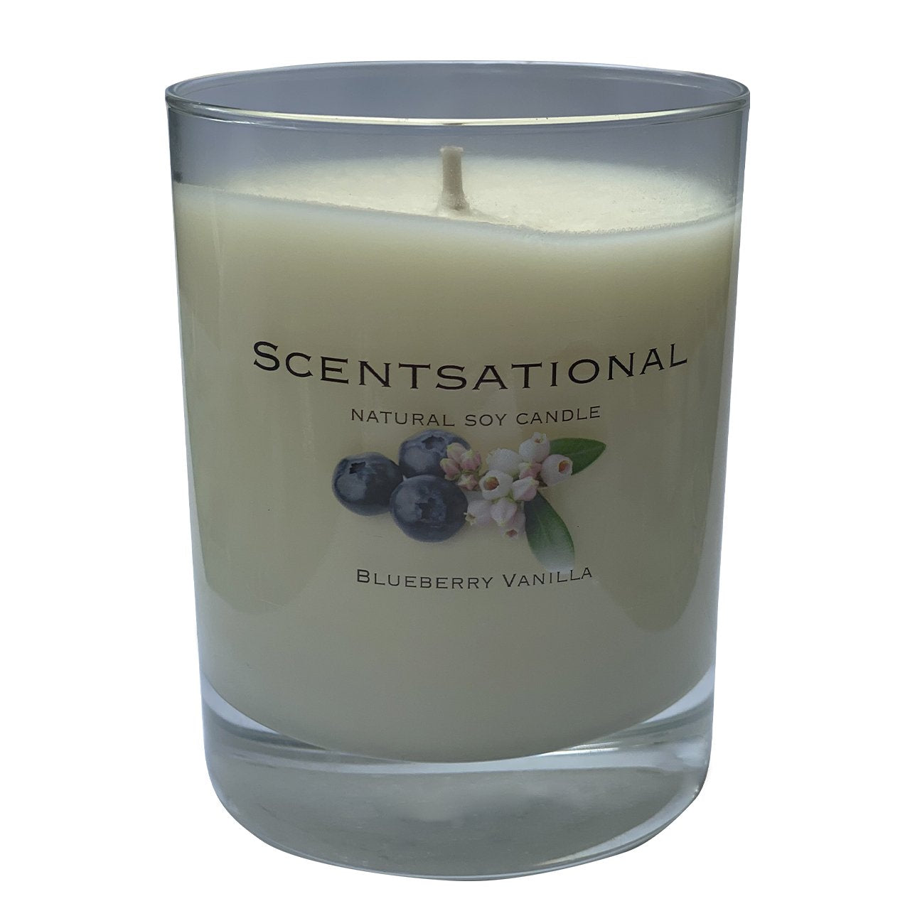 Scented Soy Candles BLUEBERRY VANILLA (11 oz) eliminates smoke, household and pet odors.