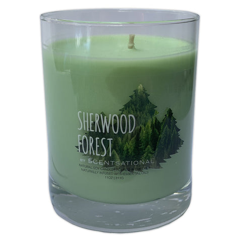 Scented Soy Candles PINE WOOD (11 oz) eliminates smoke, household, pet odors